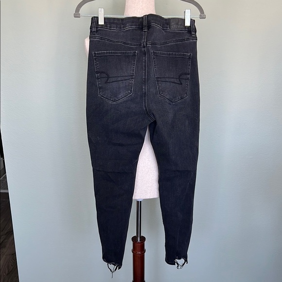 American Eagle Distressed Black Women's Jeans - The Dream Jean - Picture 7 of 7